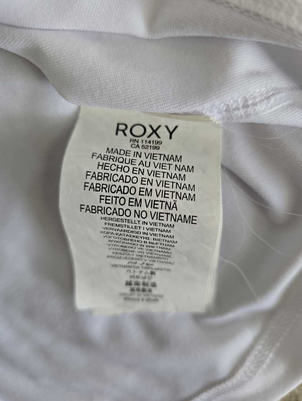Roxy White & Pink Short Sleeve Rash Guard Surf Swim Top Medium - Picture 4 of 4